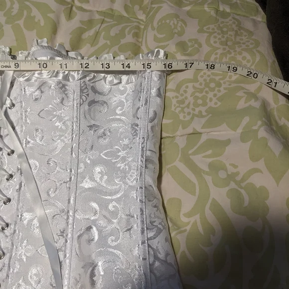 Adore Me White Ruffle Bustier - Picture 5 of 9